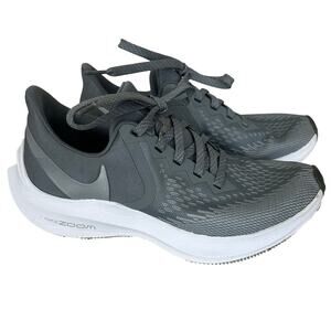 Nike Air Zoom Winflo 6 Running Shoes women’s sneakers gray lightweight mesh 6.5